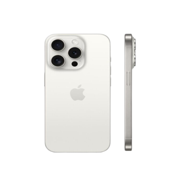 Apple iPhone 15 Pro, 6.1 inch, 128GB, White Titanium - Image 3