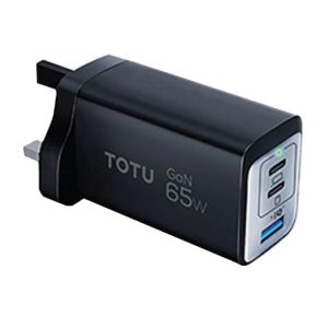 Totu 3 Port GaN 65W Wall Charger,Black - FL-55